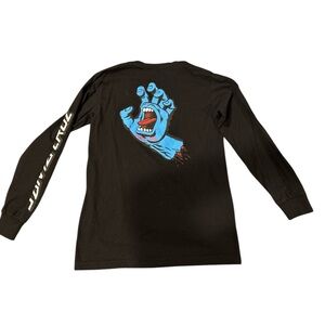 Santa Cruz Screaming hand long sleeve shirt. Adult small